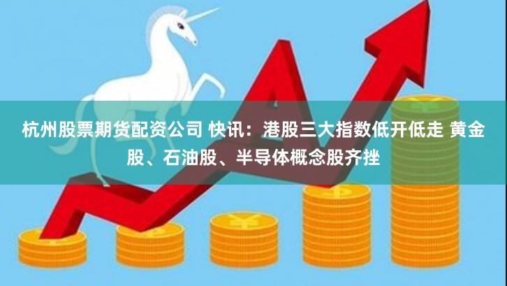 杭州股票期货配资公司 快讯：港股三大指数低开低走 黄金股、石油股、半导体概念股齐挫