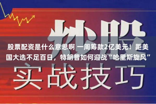 股票配资是什么意思啊 一周筹款2亿美元！距美国大选不足百日，特朗普如何迎战“哈里斯旋风”