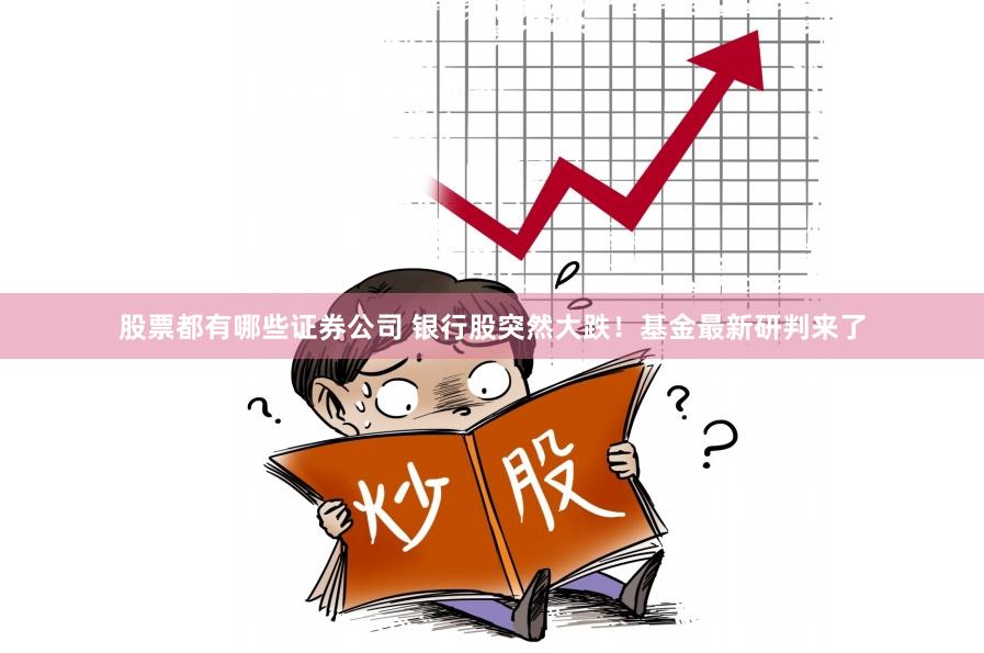 股票都有哪些证券公司 银行股突然大跌！基金最新研判来了